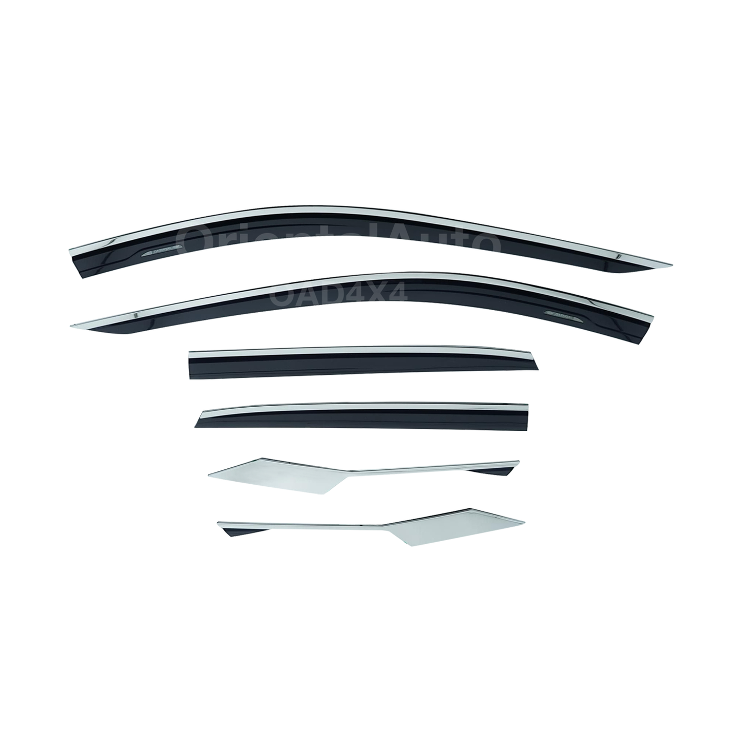 Injection 6pcs Stainless Weathershields for Nissan Qashqai J12 Series 2022-Onwards Weather Shields Window Visors