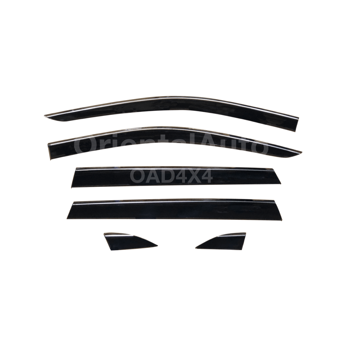 Stainless Edge Weather Shields for Toyota RAV4 RAV 4 2019-Onwards 6PCS