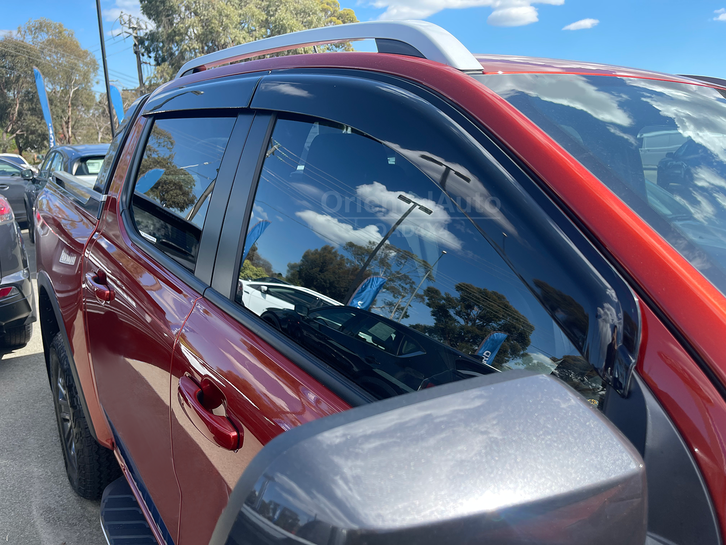 Injection Weather Shields & Stainless Steel Door Sills For Ford Ranger Dual Cab Next-Gen 2022-Onwards Window Visors Weathershields Scuff Plates