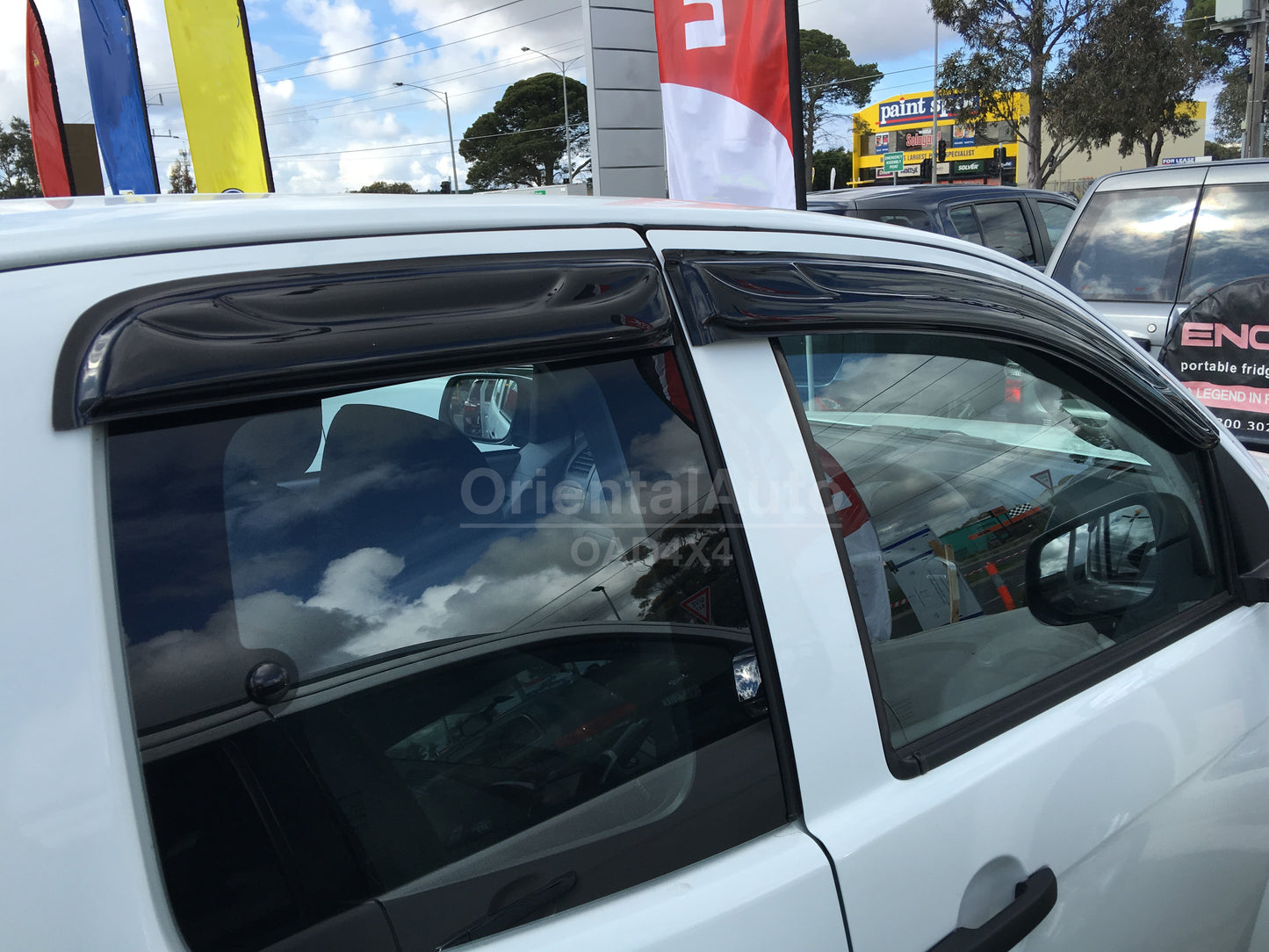 Bonnet Protector & Luxury Weathershields Weather Shields Window Visors For Holden Colorado RG Series Extra Cab 2012-2016
