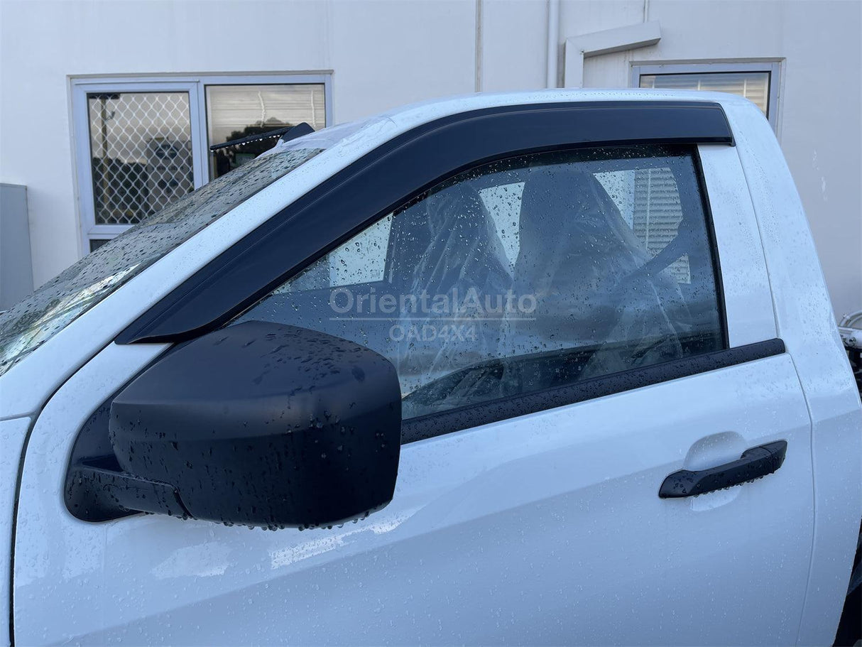 Bonnet Protector & Luxury Weather Shields for ISUZU DMAX D-MAX Single / Extra Cab 2020-Onwards