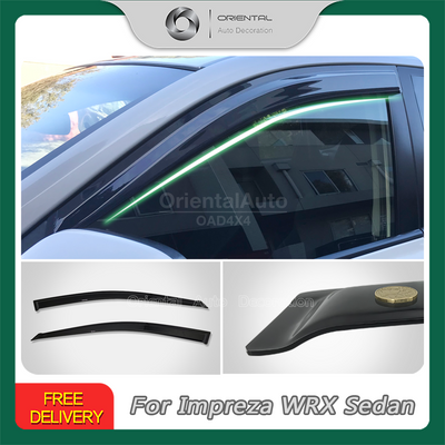 Luxury 2pcs Weathershields for Subaru Impreza WRX G3 Series Sedan 2007-2013 Weather Shields Window Visor