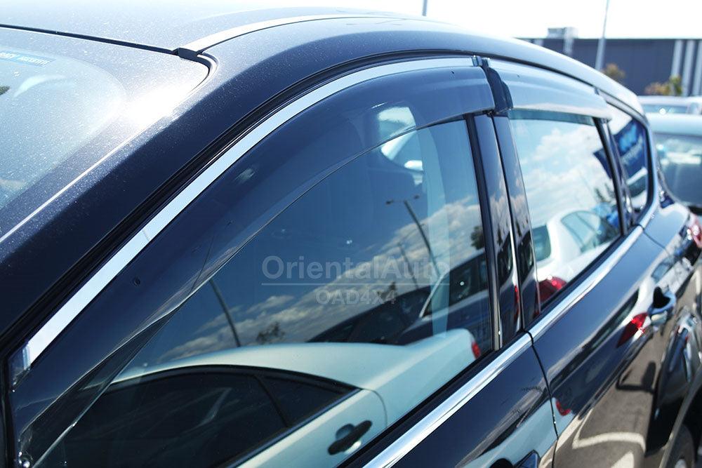 Stainless Edge Weather Shields for Ford Kuga TF Series 2013-2016