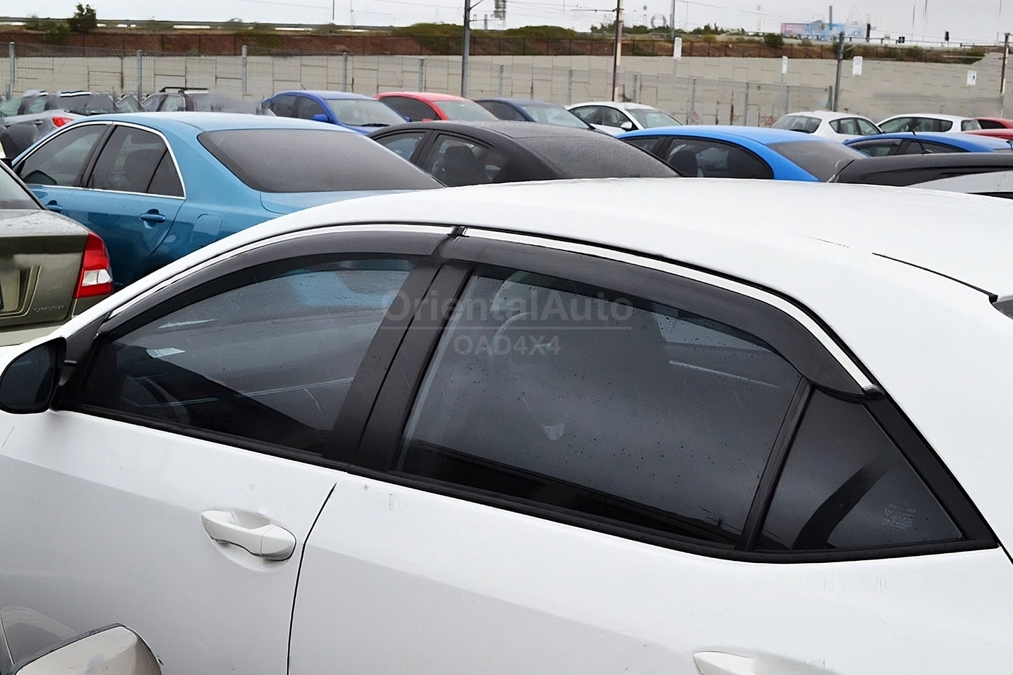 Injection Stainless Weathershields Weather Shields Window Visor For Toyota Corolla Sedan 2013-2019