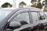 Stainless Edge Weather Shields for Jeep Compass 2007-2017