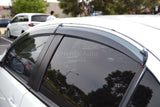 Chrome Edge Weather Shields for Mitsubishi Lancer CJ CF 2007-2017
