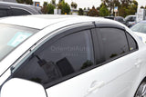 Chrome Edge Weather Shields for Mitsubishi Lancer CJ CF 2007-2017