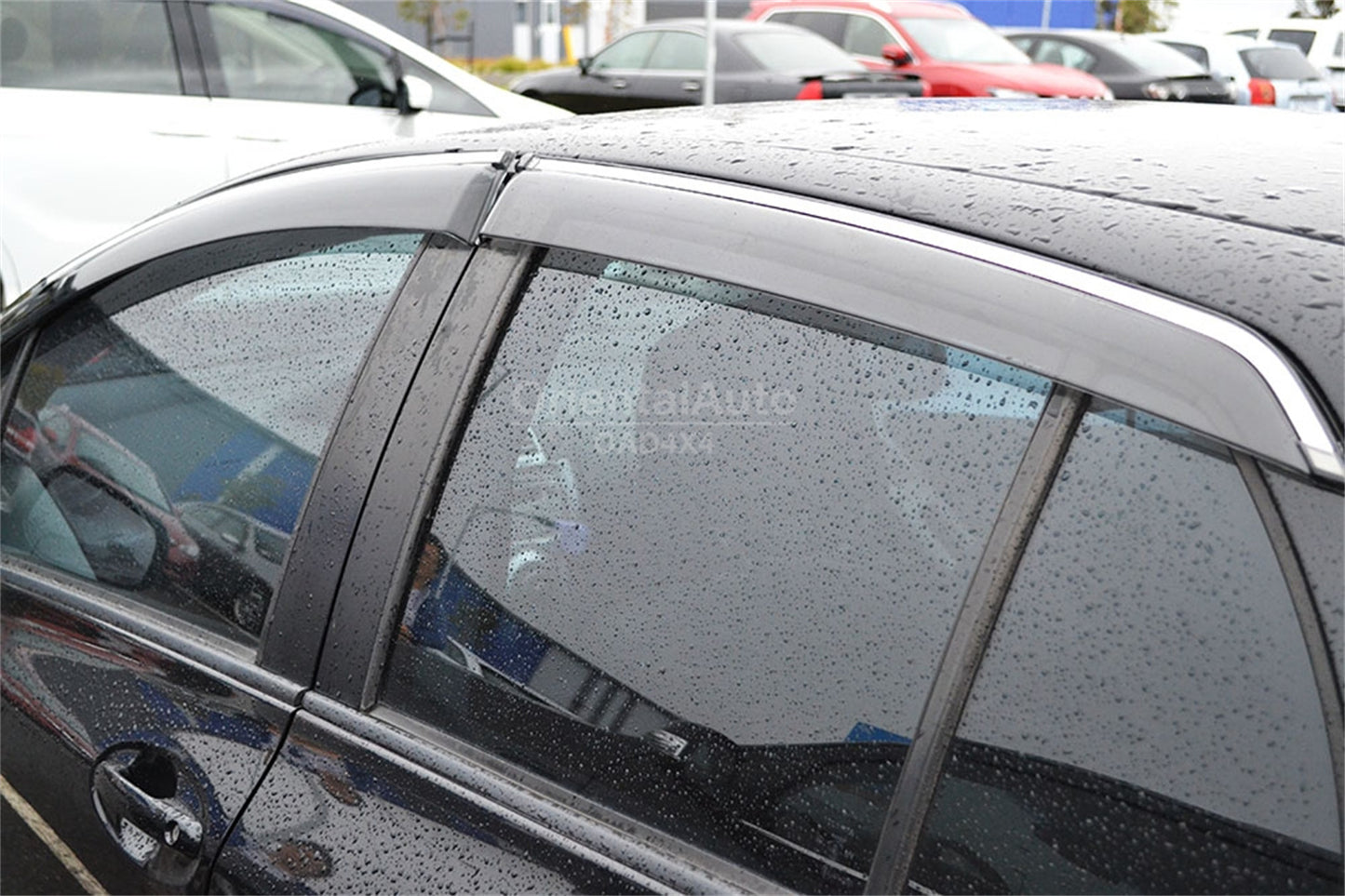Injection Stainless Weathershields Weather Shields Window Visor For Toyota Yaris Hatch 2005-2011
