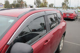Chrome Edge Weather Shields for Jeep Compass 2007-2017