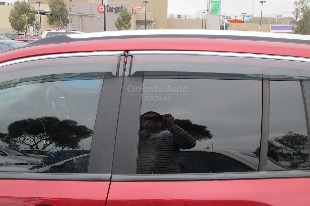 Chrome Edge Weather Shields for Jeep Compass 2007-2017