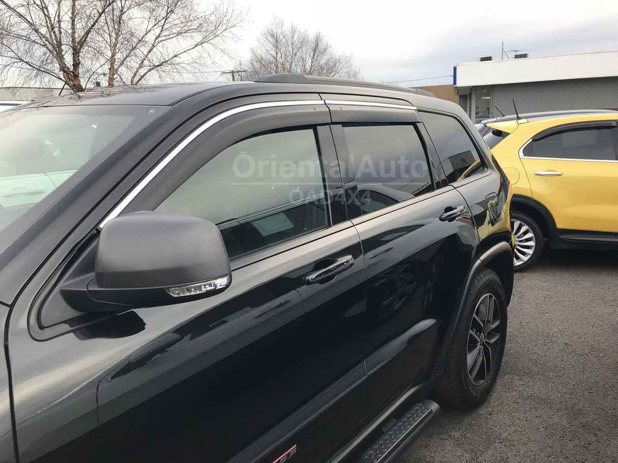 Stainless Edge Weather Shields for Jeep Grand Cherokee WK/WK2 2010-2021