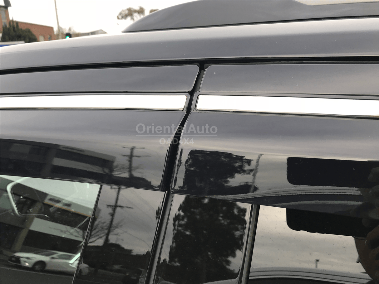 Stainless Edge Weather Shields for Jeep Grand Cherokee WK/WK2 2010-2021