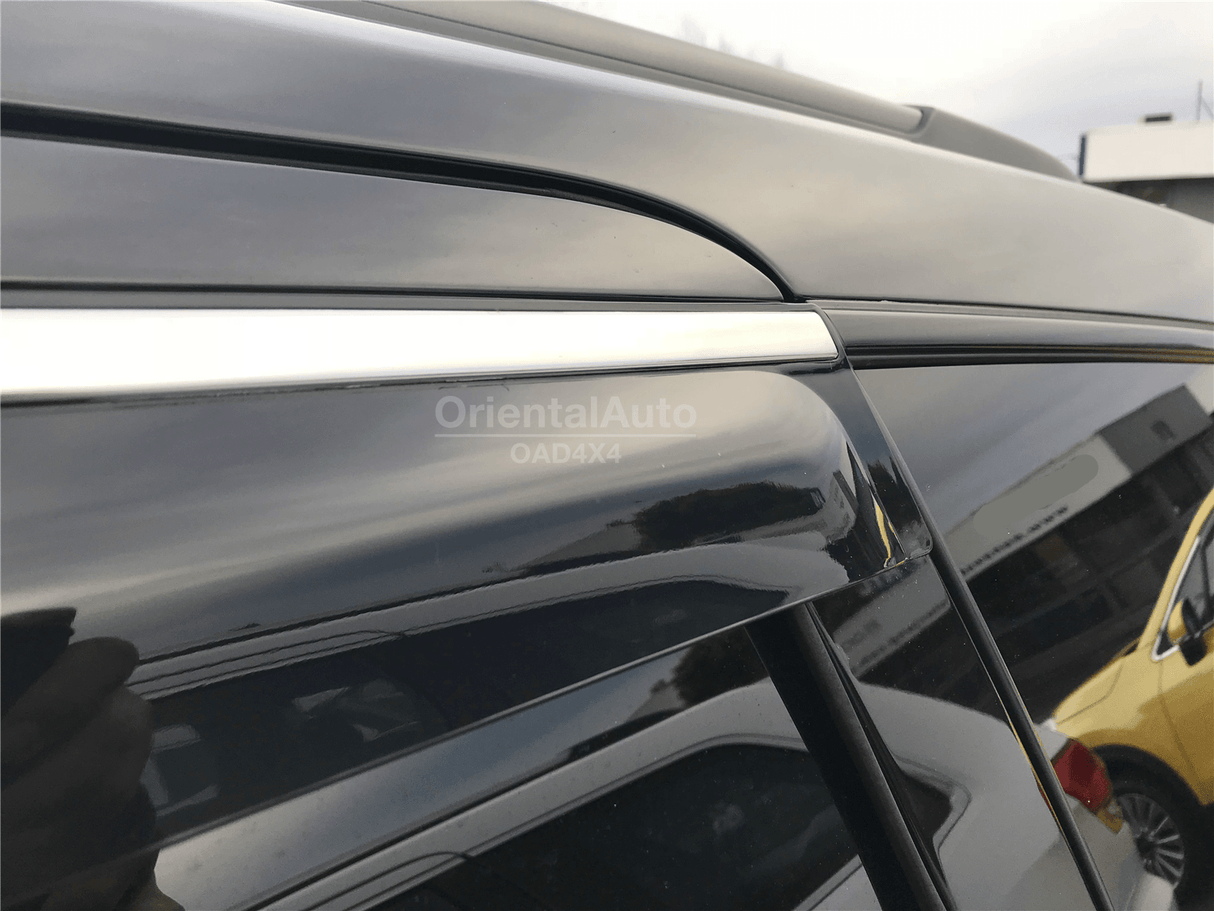 Stainless Edge Weather Shields for Jeep Grand Cherokee WK/WK2 2010-2021
