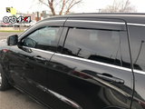Stainless Edge Weather Shields for Jeep Grand Cherokee WK/WK2 2010-2021