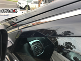 Stainless Edge Weather Shields for Jeep Grand Cherokee WK/WK2 2010-2021
