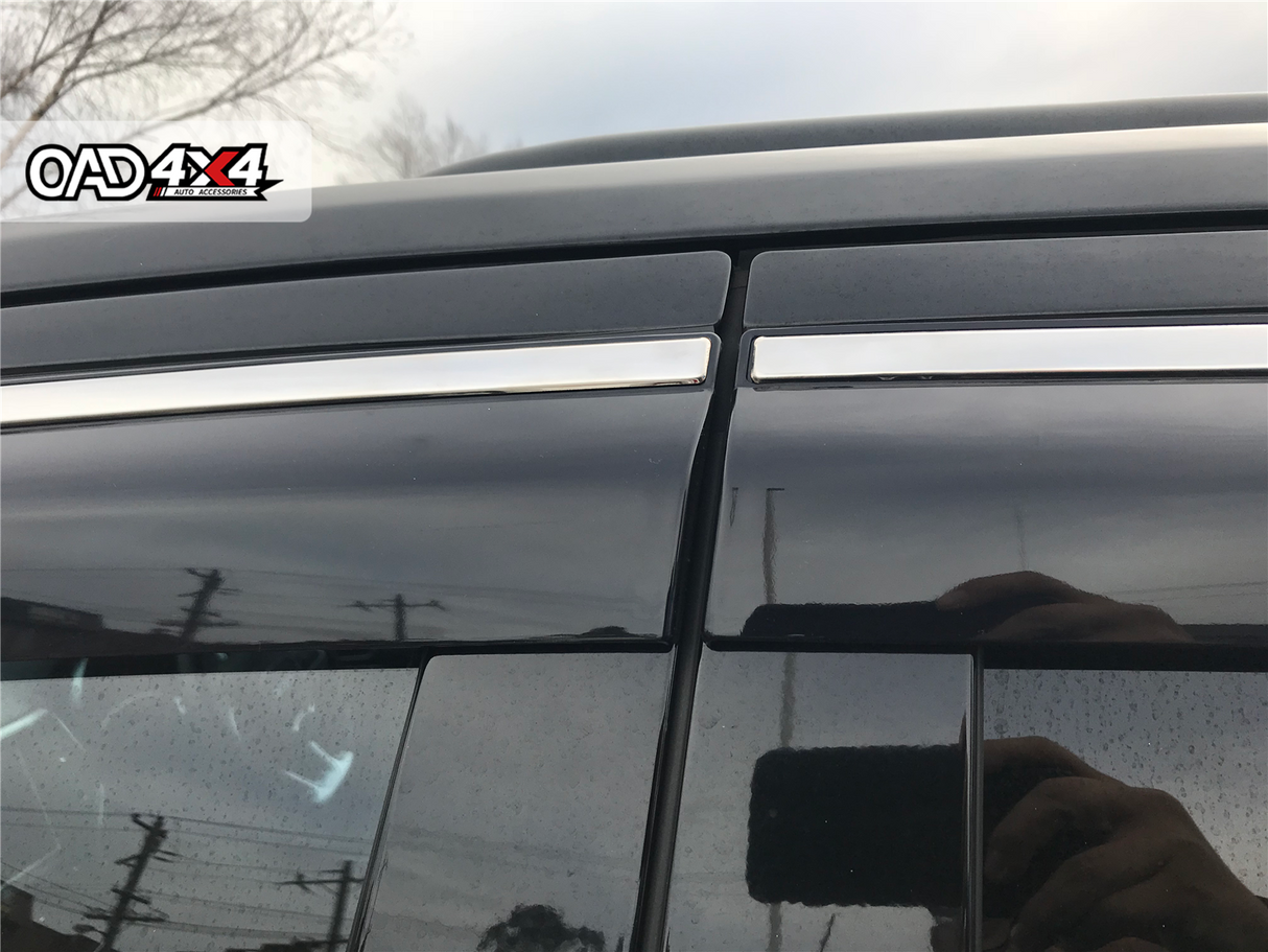 Stainless Edge Weather Shields for Jeep Grand Cherokee WK/WK2 2010-2021