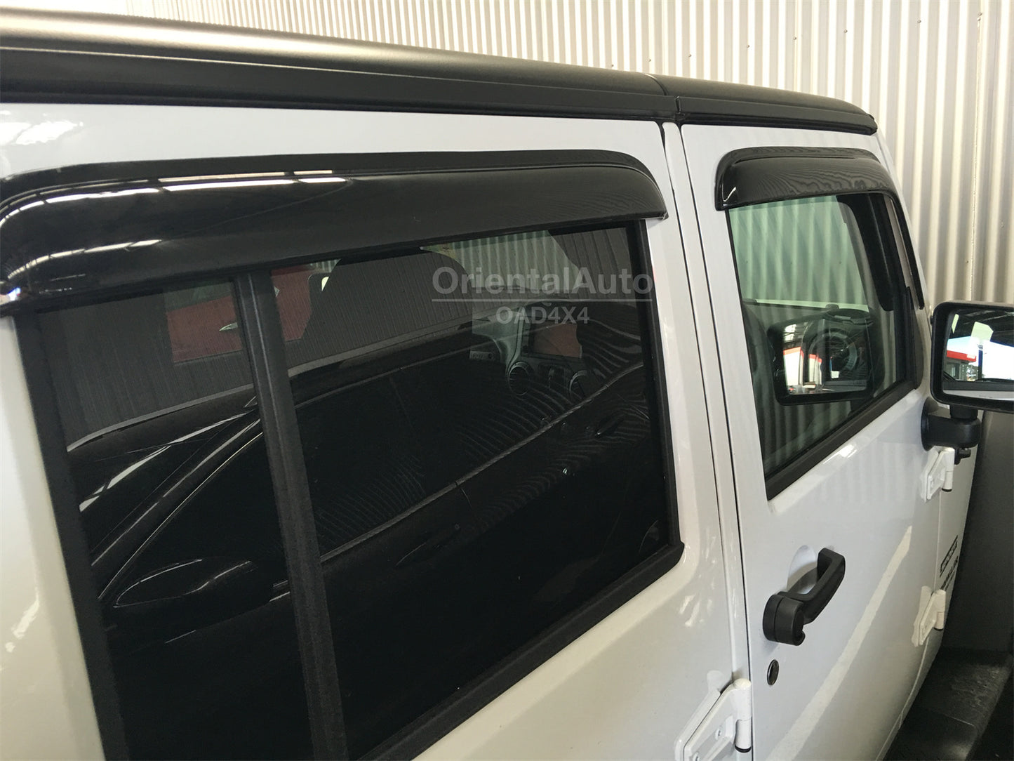 Luxury Weathershields Weather Shields Window Visor For Jeep Wrangler JK 4D 2007-2018