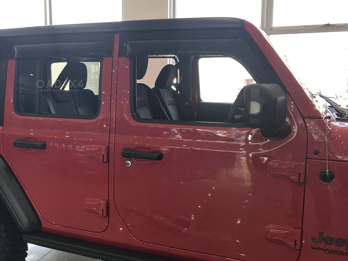 Bonnet Protector & Widened Luxury Weathershield for Jeep Wrangler JL Series 2018-Onwards 4PCS