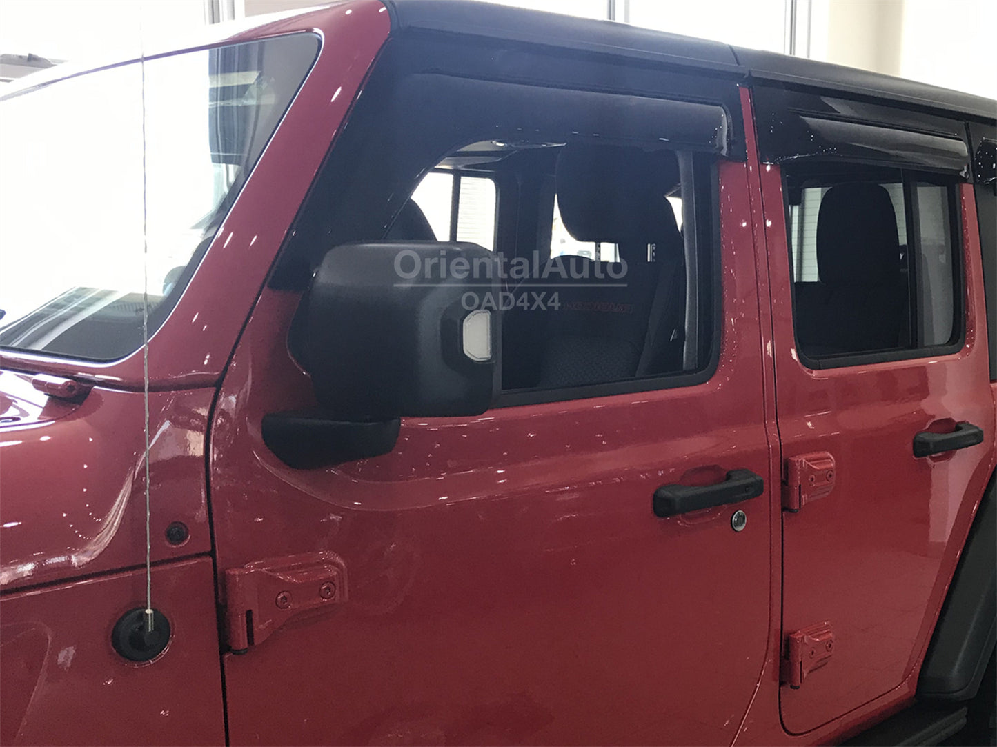 Widened 4pcs Luxury Weathershields For Jeep Wrangler JL series 2018+ Weather Shields Window Visor