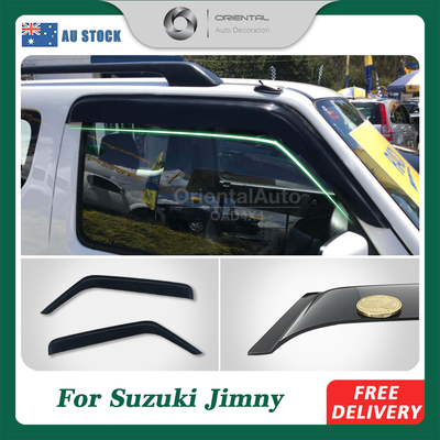 Premium Weather Shields for Suzuki Jimny 3 Doors 1998-2017 Weathershields Window Visors