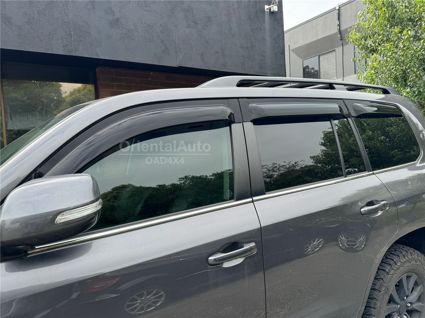 Injection Bonnet Protector & Widened Luxury 6pcs Weathershields For Toyota LandCruiser Land Cruiser 200 LC200 2016-2021 Window Visor Weather Shields + Hood Protector Bonnet Guard
