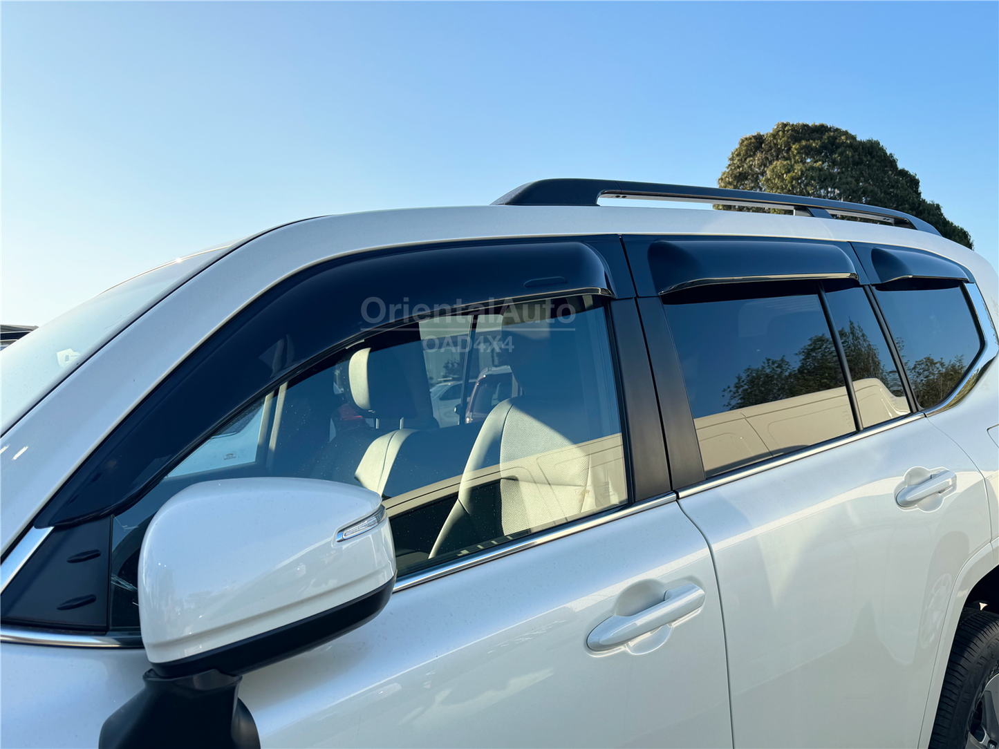 Widened Luxury 6pcs Weathershields for Toyota LandCruiser 300 2021+ Weather Shields Window Visors for Land Cruiser 300