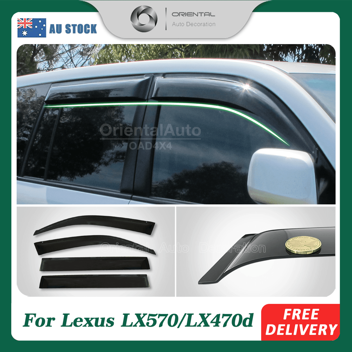 Weather Shields for Lexus LX570 /LX450d 2008-2021