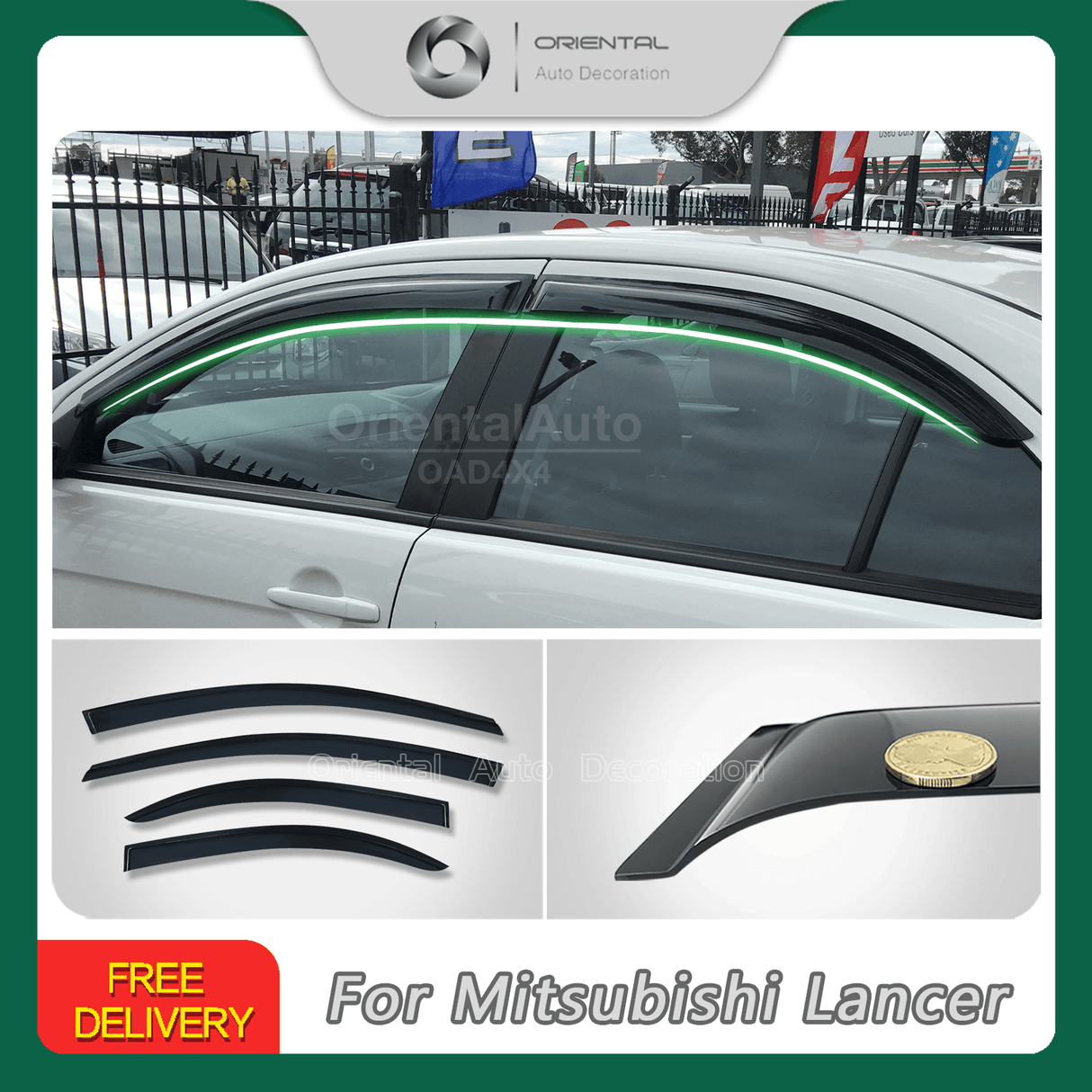 Weather Shields for Mitsubishi Lancer CJ CF Sedan 2007-2017