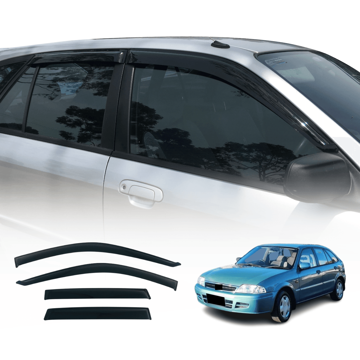 Weather Shields for Ford Laser Hatch 1998-2002
