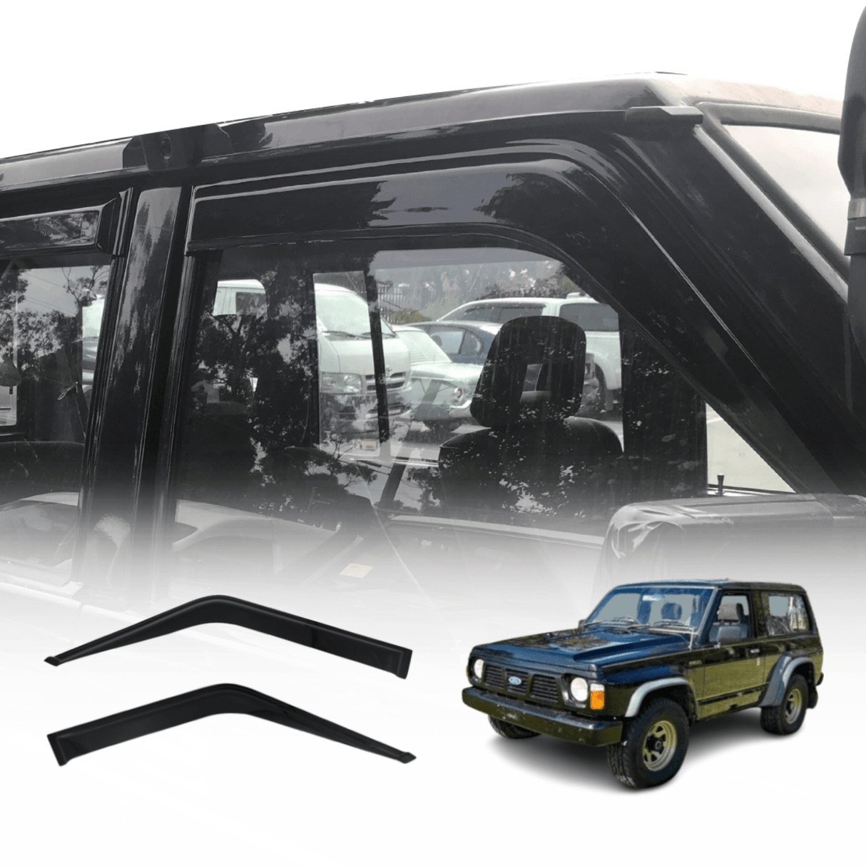 Weather Shields for Ford Maverick 1988-1993 Auto Mirror 2PCS