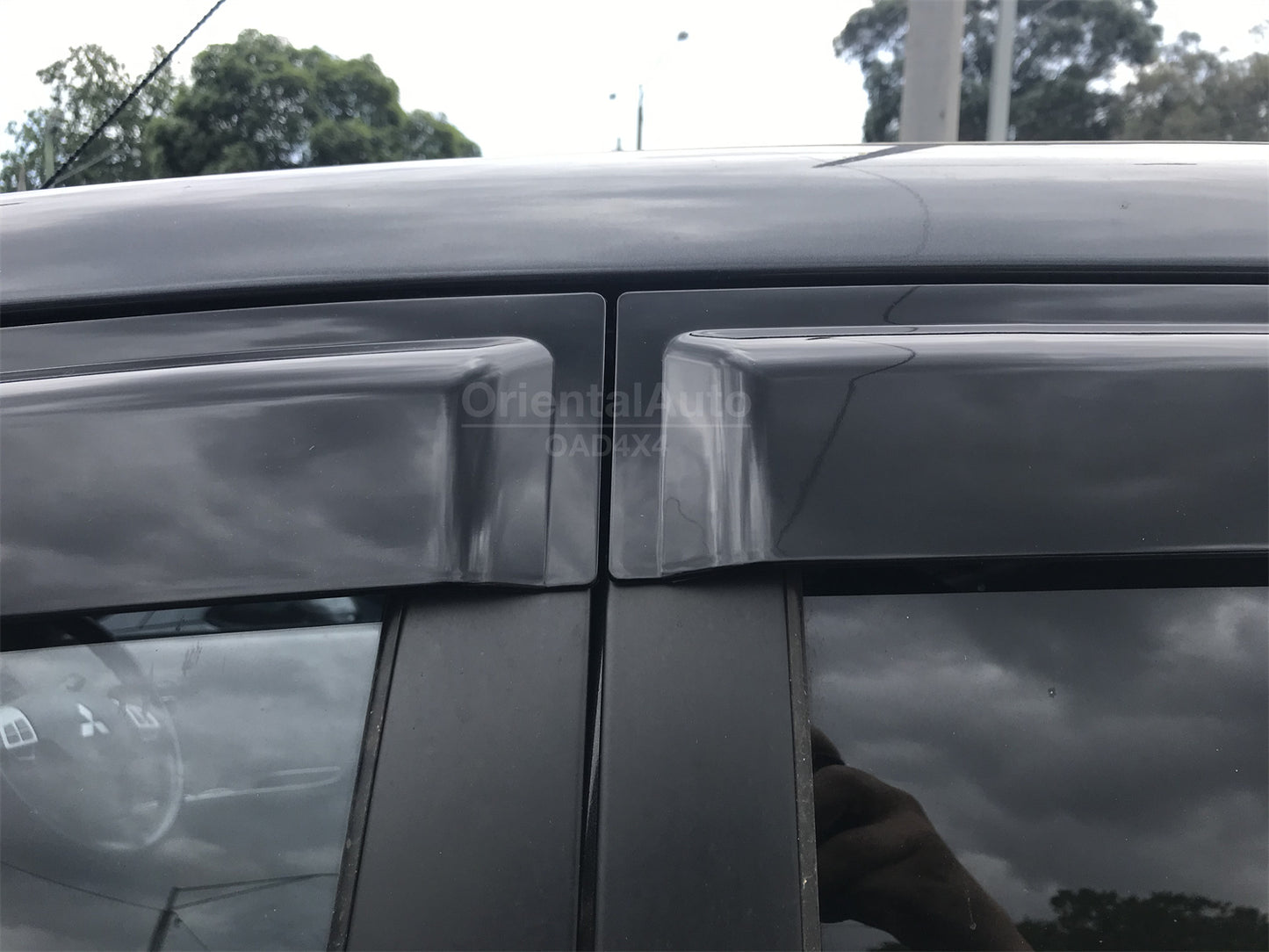 Injection Weathershields Weather Shields Window Visor For Mitsubishi Triton Dual Cab 2006-2015