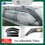 Weather Shields for Mitsubishi Triton MK Series Dual Cab 1996-2006