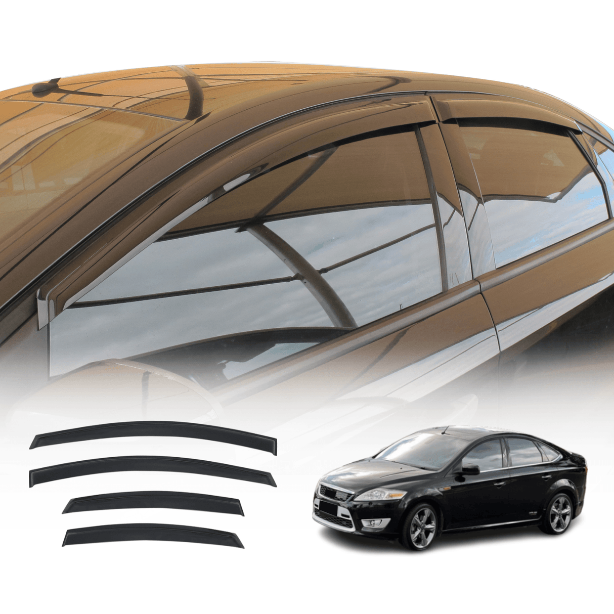 Weather Shields for Ford Mondeo Liftback MB MC Series 2009-2014