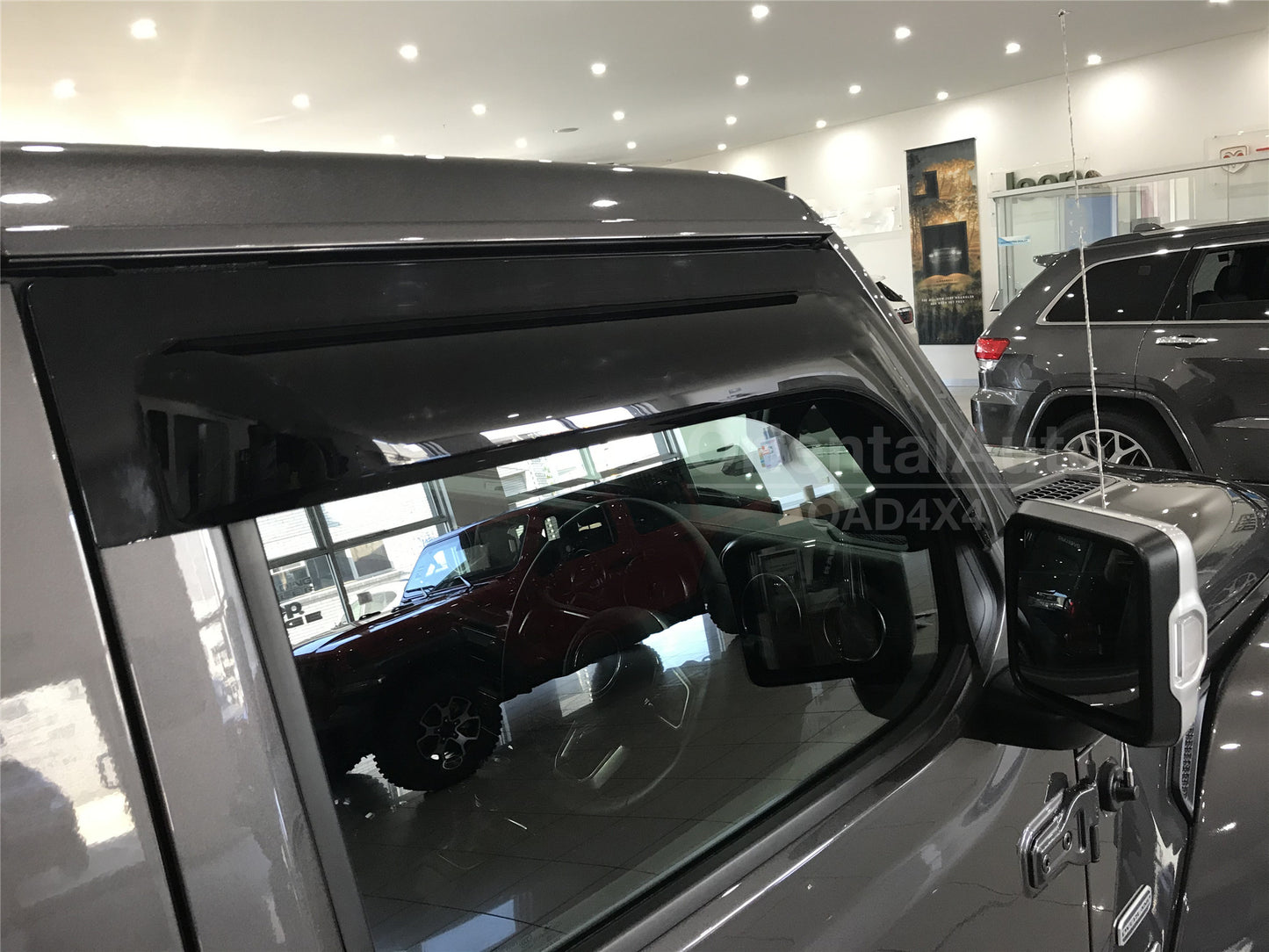 Widened Luxury 2pcs Weathershields For Jeep Wrangler JL 2 Door 2018+ Weather Shields Window Visor