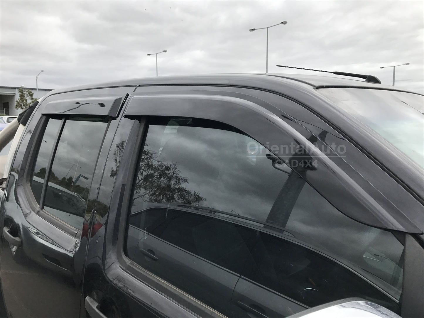 Bonnet Protector & Weathershields Weather shields Window Visor for Nissan Navara D40 Dual Cab 2005-2010 Spanish