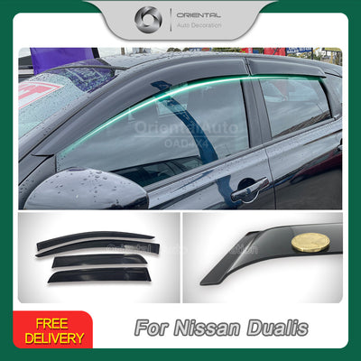 Premium Weathershields For Nissan Dualis 2007-2014 Weather Shields Window Visor