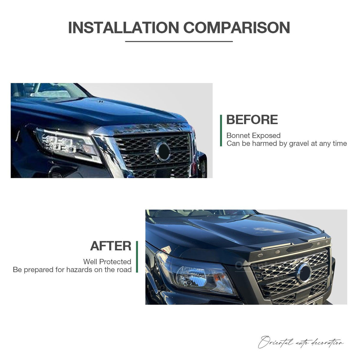 Bonnet Protector for Navara NP300 D23 Dec/2020-Onwards MY21+