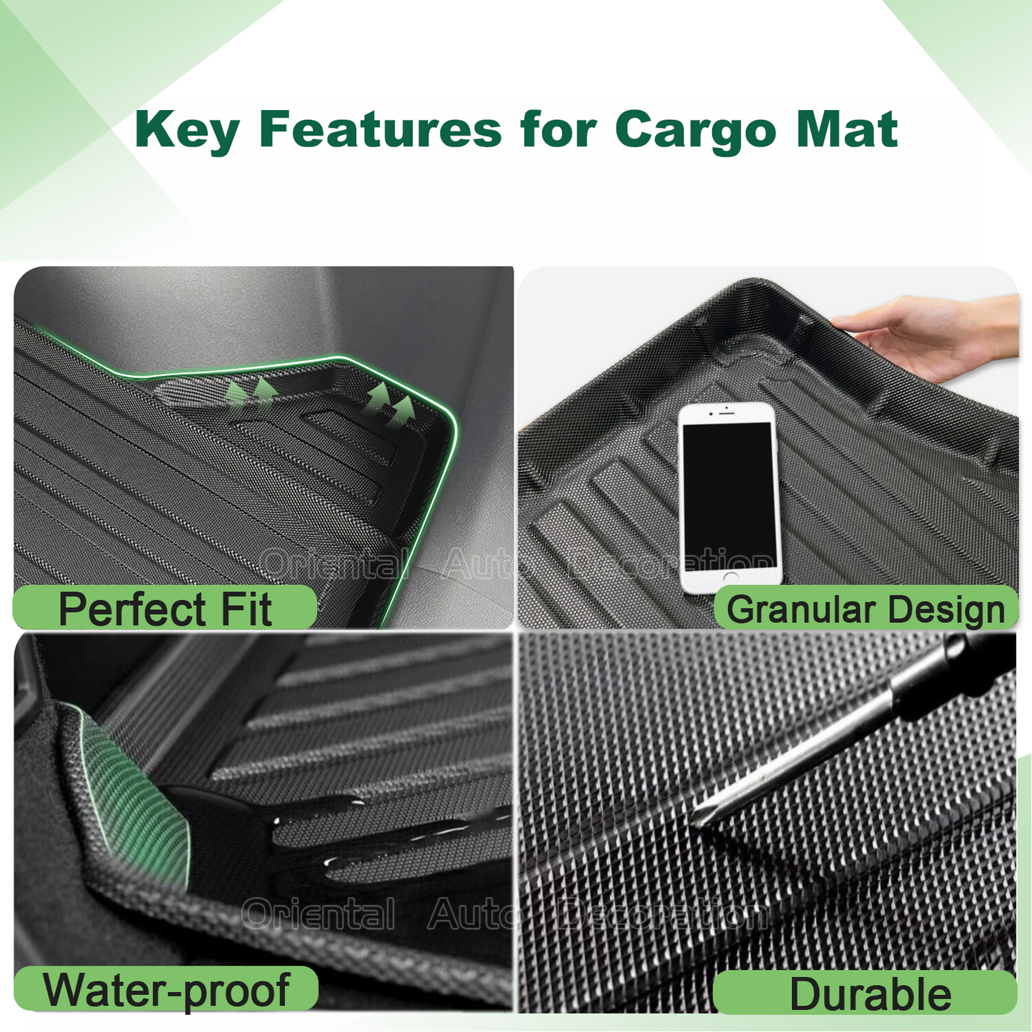5D Floor Mats & Cargo Mat for Jeep Wrangler JL Series 2-Door 2018-Onwards TPE Door Sill Covered Car Mats + Boot Mat Liner Trunk Mat