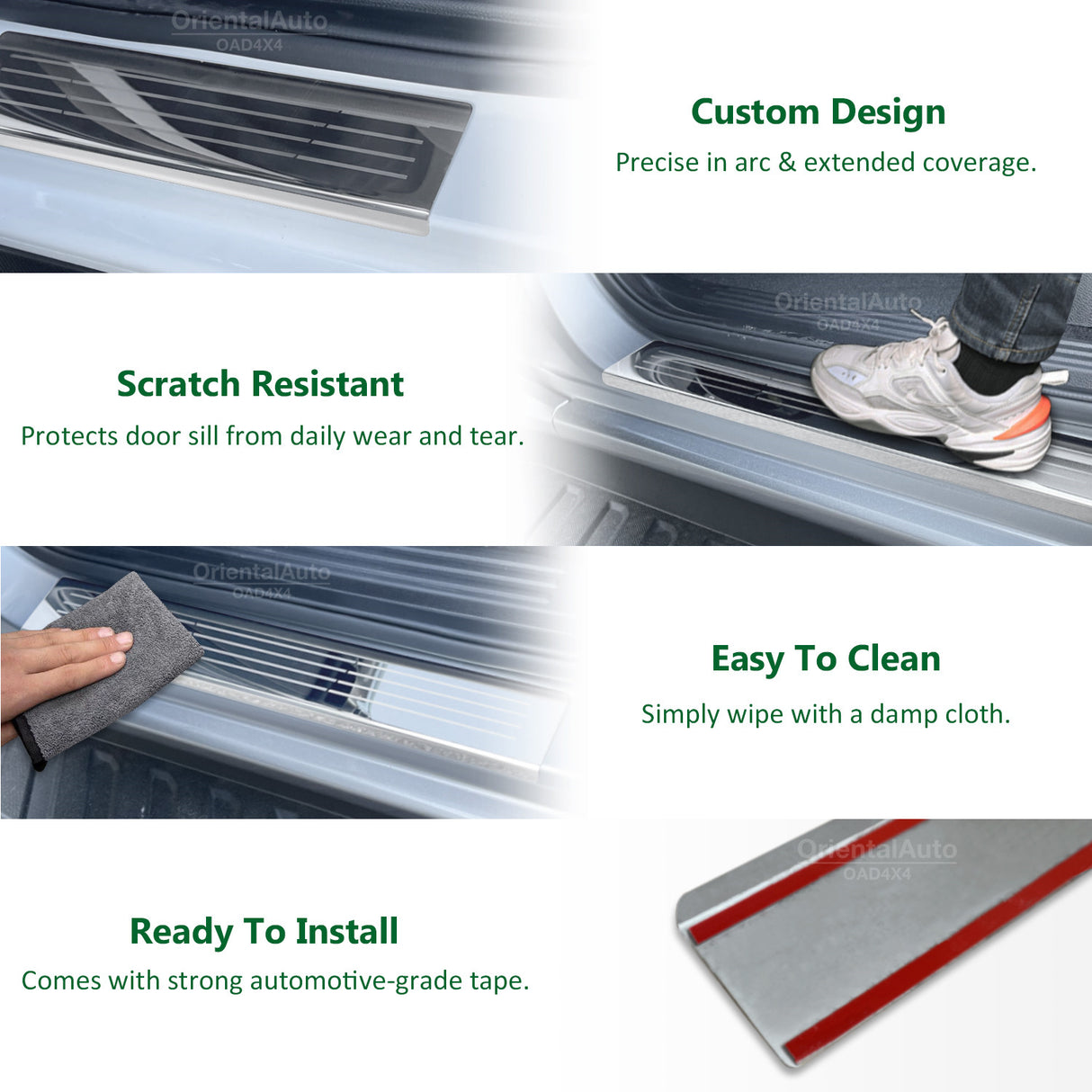 Stainless Door Sill Protector for Nissan Navara D27 Dual Cab 2026-Onwards