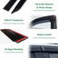 Bonnet Protector & Injection 2pcs Weathershields Weather Shields Window Visor For Toyota Hilux Single / Extra Cab 2015-2020