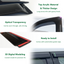 Bonnet Protector & Weathershields Weather Shields Window Visor for Mitsubishi Triton Dual Cab 2006-2015 Extended Mirror