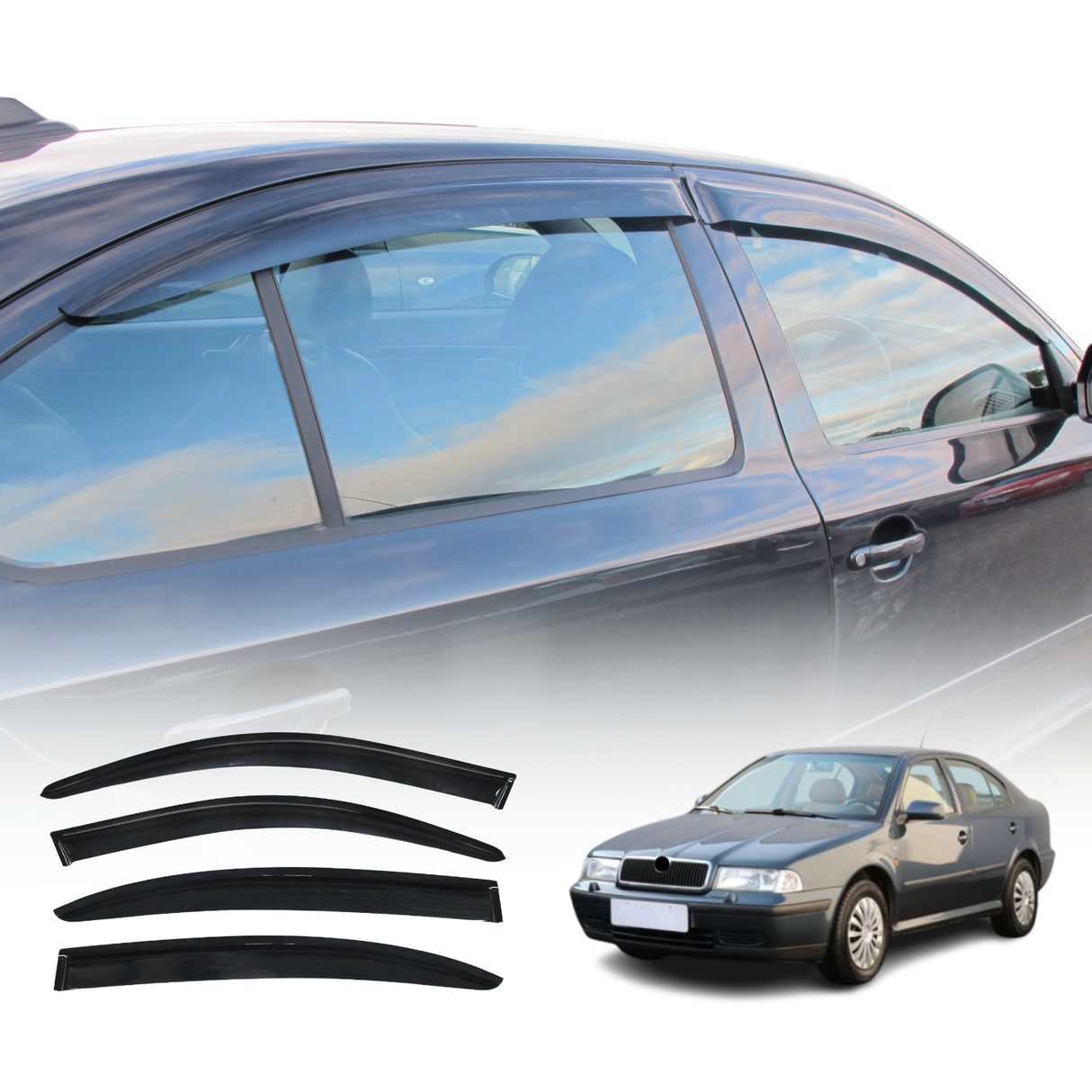 Weather Shields for Skoda Octavia Liftback 2007-2013