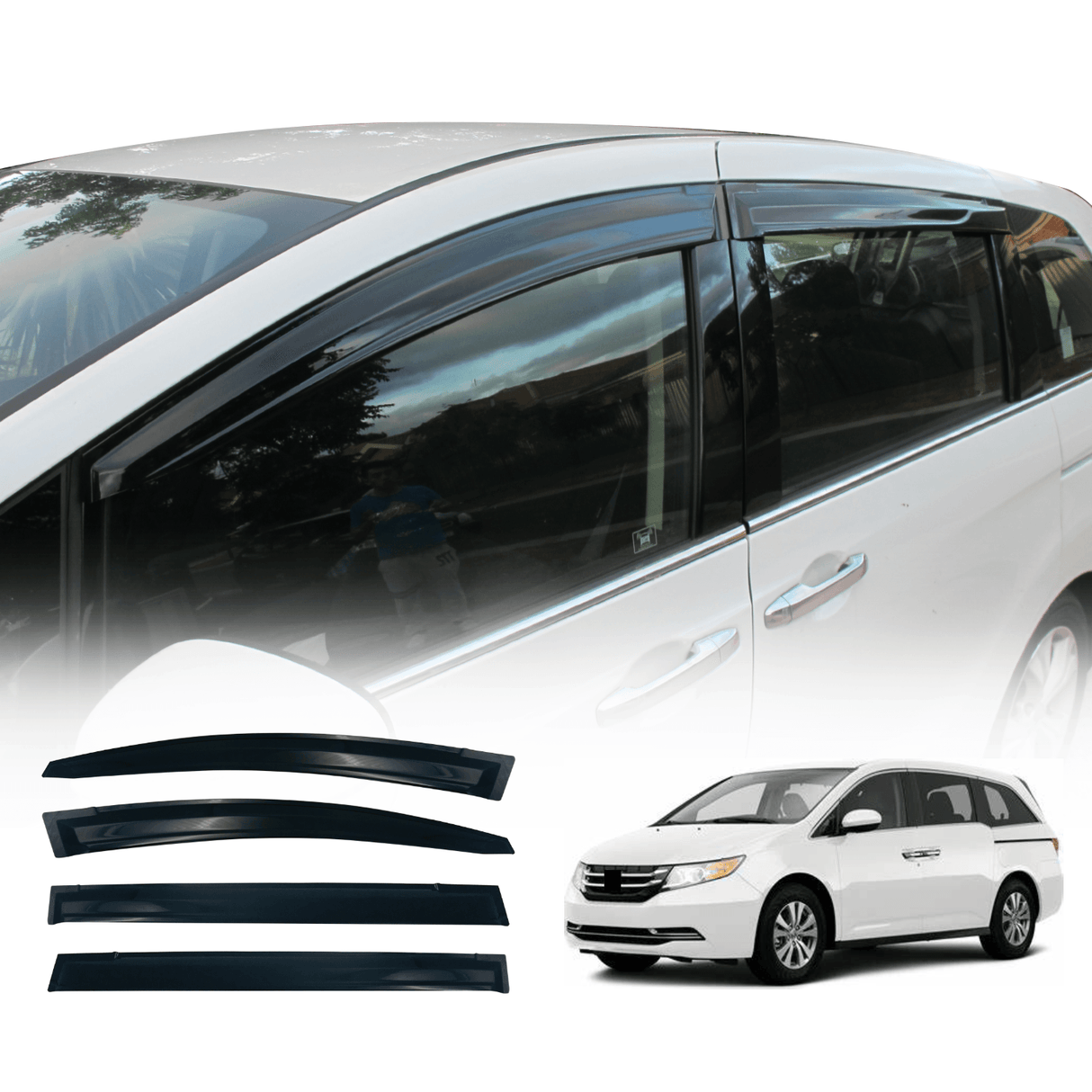 Weather Shields for Honda Odyssey 5th Gen 2013-onwards