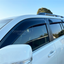 Injection Bonnet Protector & Widened Luxury 6pcs Weathershields for Toyota Land Cruiser Prado 150 2013-2017 Weather Shields Window Visor + Hood Protector Bonnet Guard
