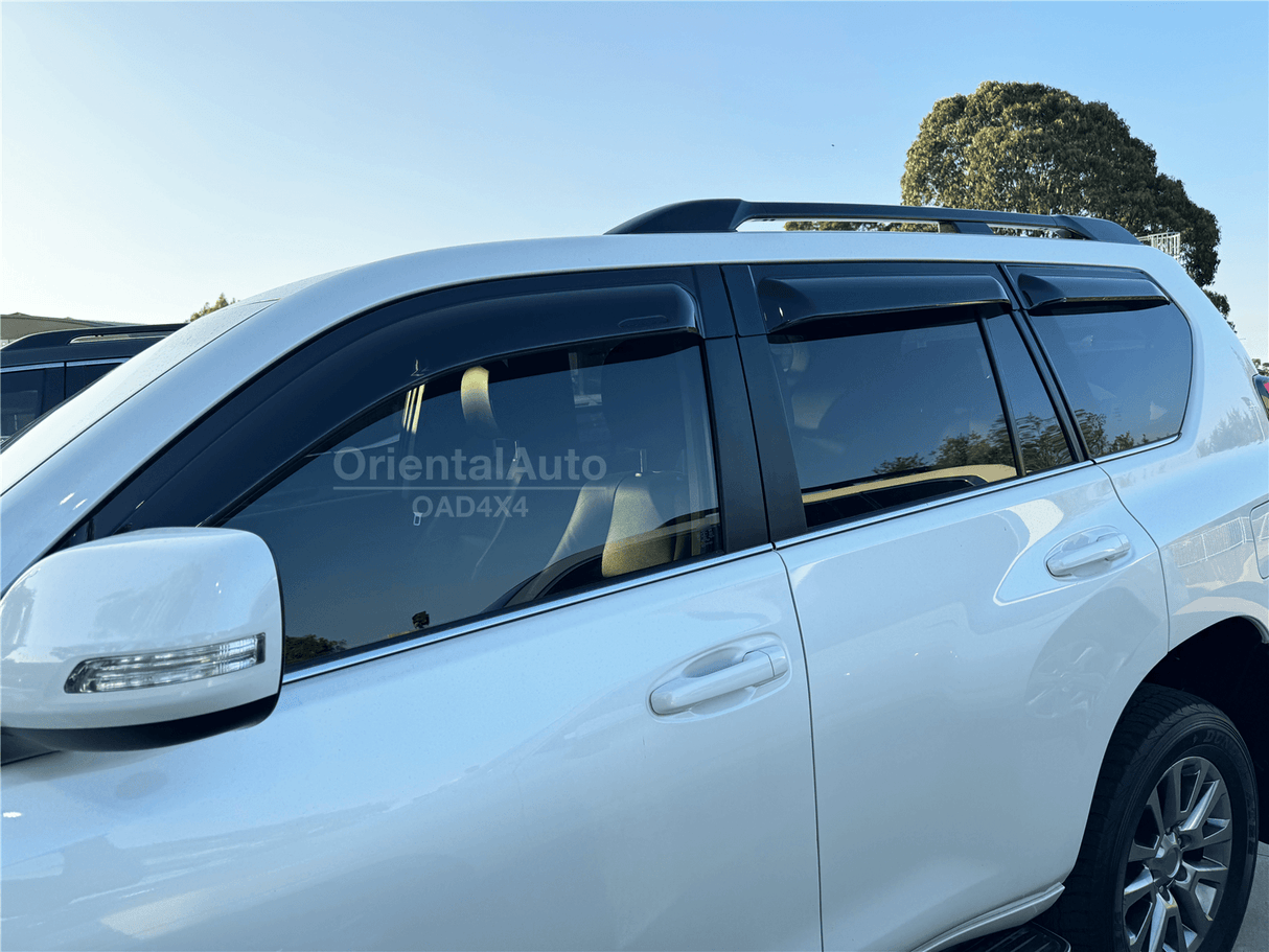 Bonnet Protector & Widened Luxury Weather Shields for Toyota Landcruiser Prado 150 2010-2013 6PCS