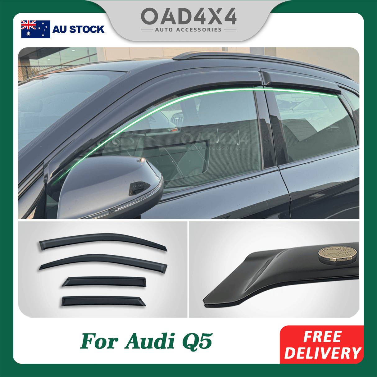 Weather Shields for Audi Q5 FY Series 2017-Onwards