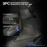 Floor Mats & Door Sill Protector for Toyota Hilux Auto Transmission Dual Cab 2015-Onwards