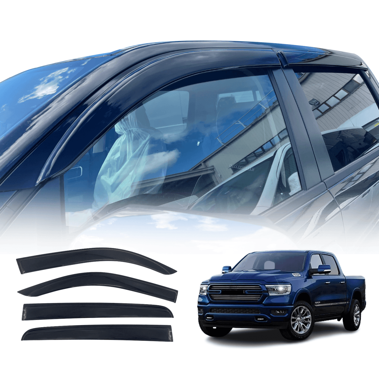Weather Shields for RAM 1500 DT Series Crew Cab 2020-Onwards