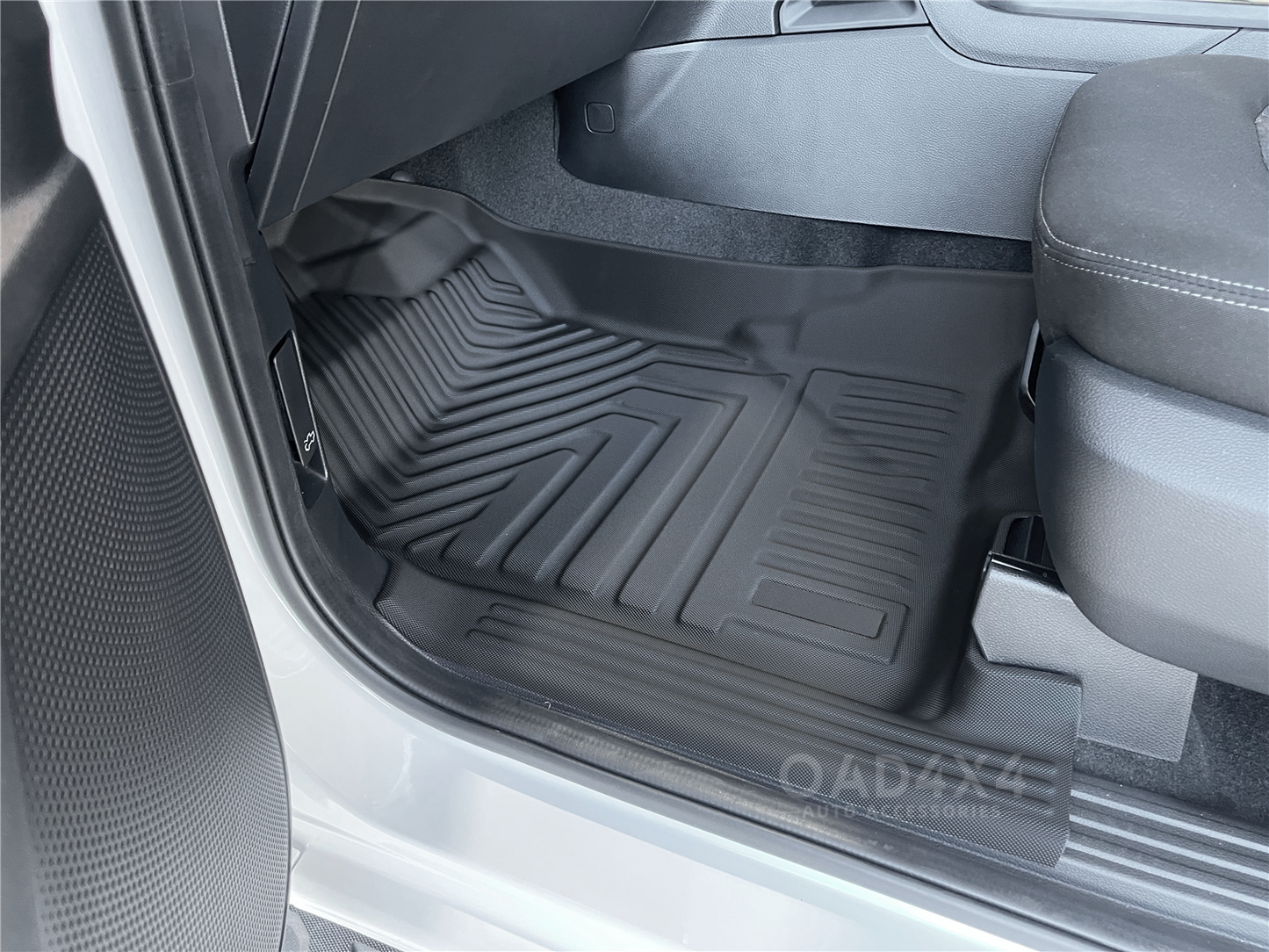 5D TPE Floor Mats fit Ford Ranger Dual Cab Next-Gen 2022-Onwards Tailored Door Sill Covered Floor Mat Liner Car Mats