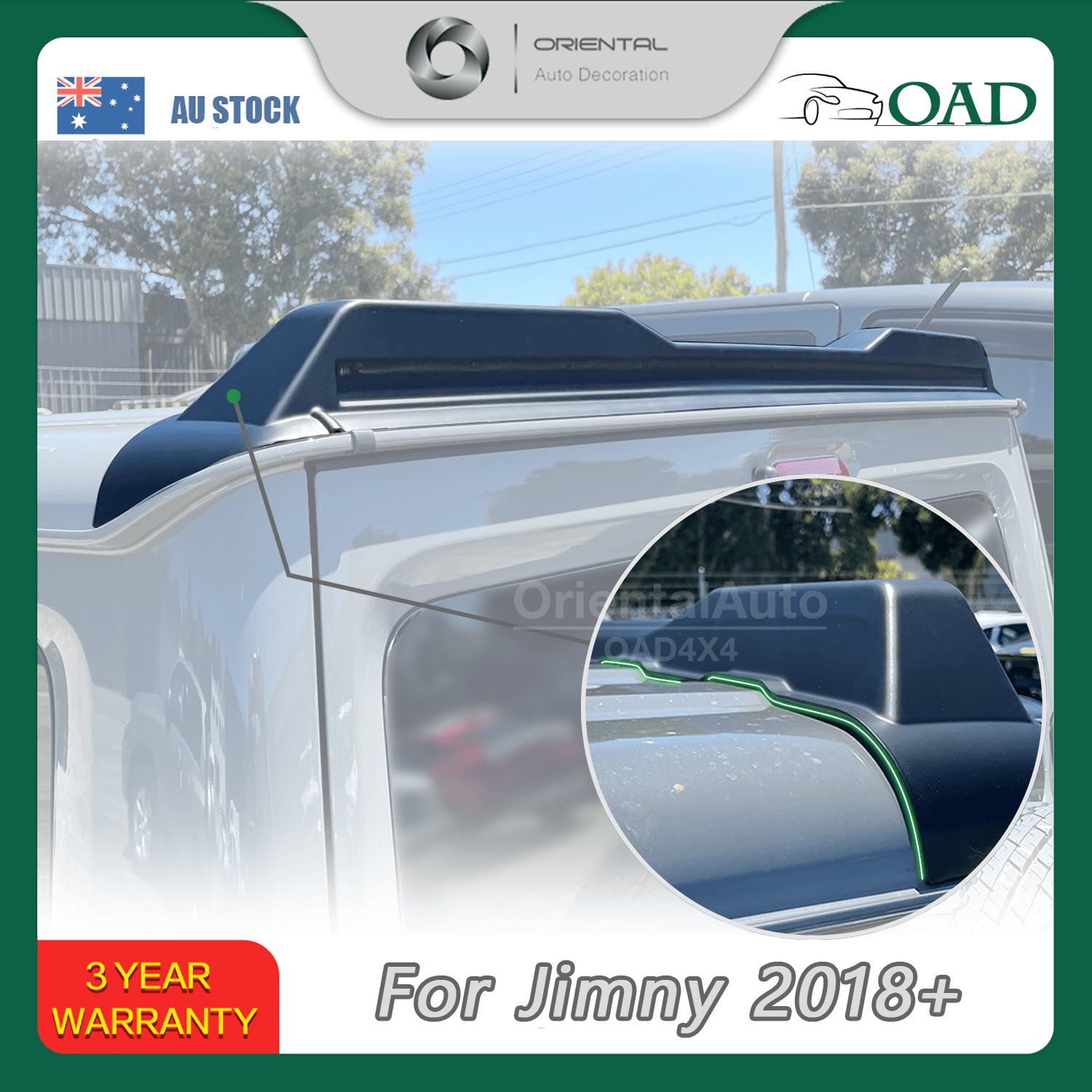 Rear Roof Spoiler Wing Deflector Spoilers for Suzuki Jimny 2018